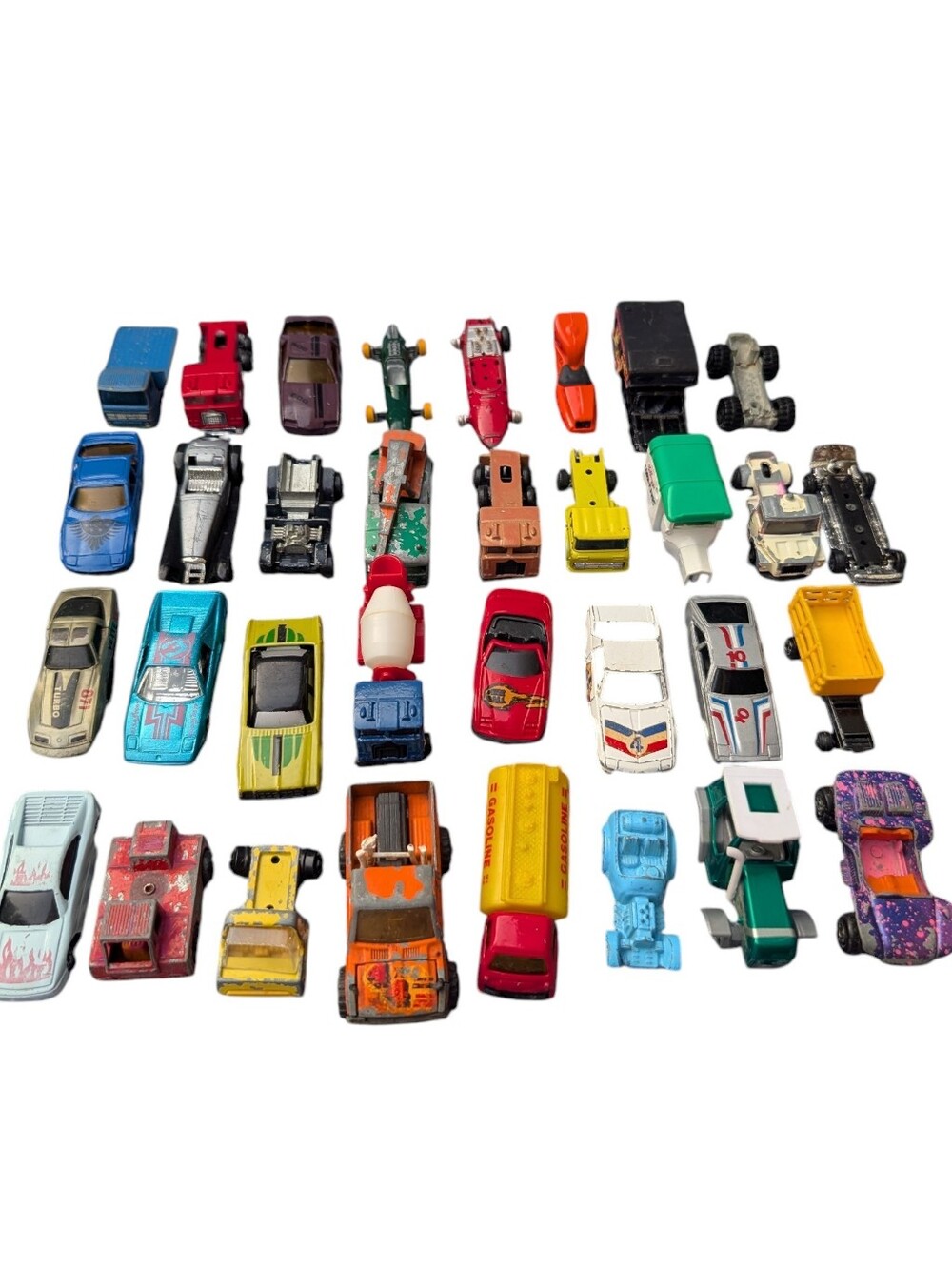 TLC Lot - Assorted Vintage Diecast Cars And Trucks - Broken Lot For Parts